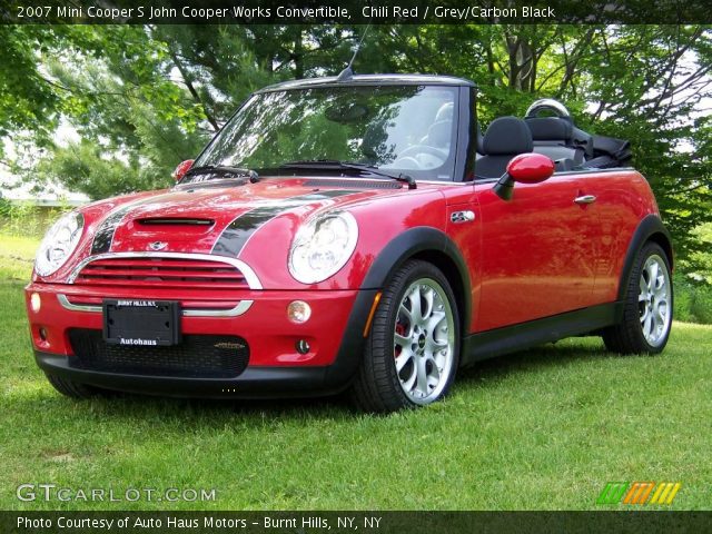 2007 Mini Cooper S John Cooper Works Convertible in Chili Red
