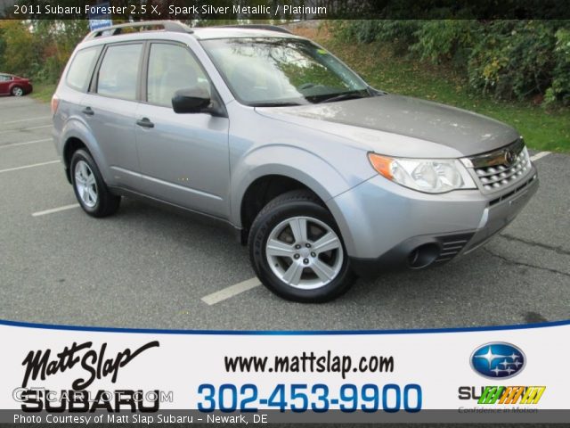 2011 Subaru Forester 2.5 X in Spark Silver Metallic