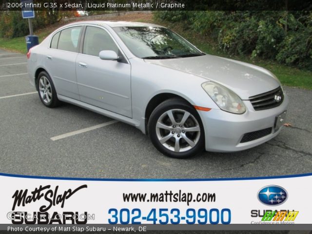 2006 Infiniti G 35 x Sedan in Liquid Platinum Metallic