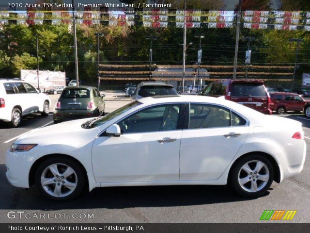 2010 Acura TSX Sedan in Premium White Pearl