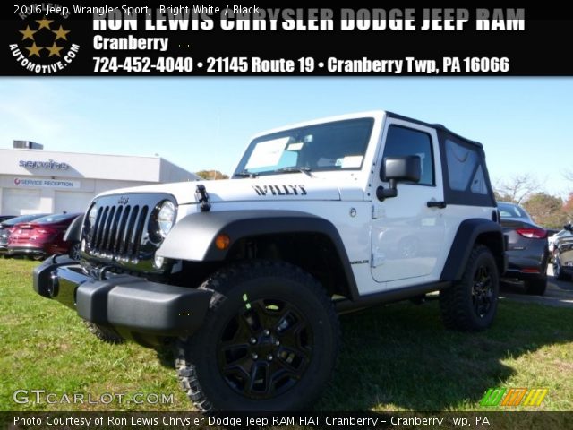 2016 Jeep Wrangler Sport in Bright White