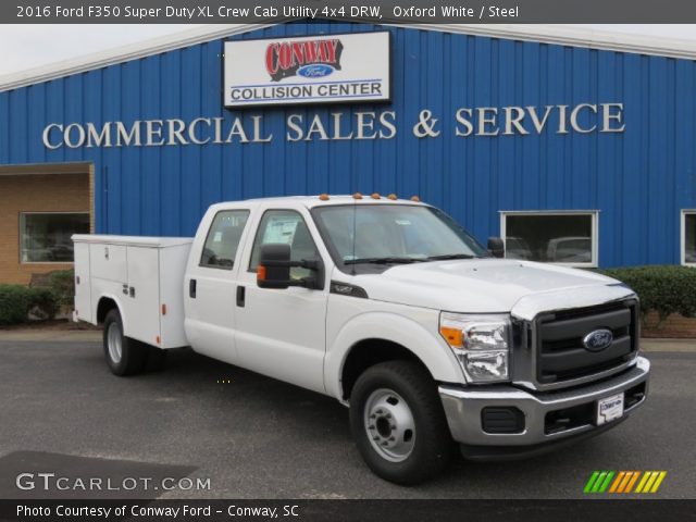 2016 Ford F350 Super Duty XL Crew Cab Utility 4x4 DRW in Oxford White