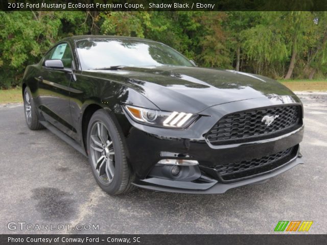 2016 Ford Mustang EcoBoost Premium Coupe in Shadow Black