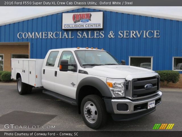 2016 Ford F550 Super Duty XL Crew Cab Chassis Utility in Oxford White