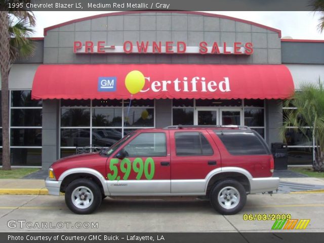 1995 Chevrolet Blazer LS in Medium Red Metallic
