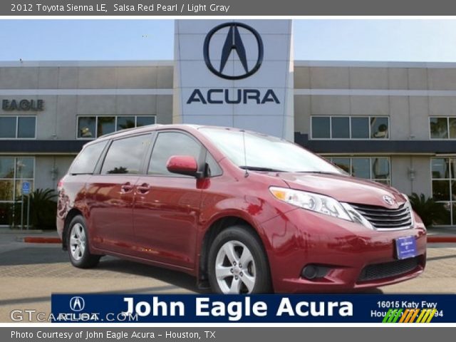 2012 Toyota Sienna LE in Salsa Red Pearl