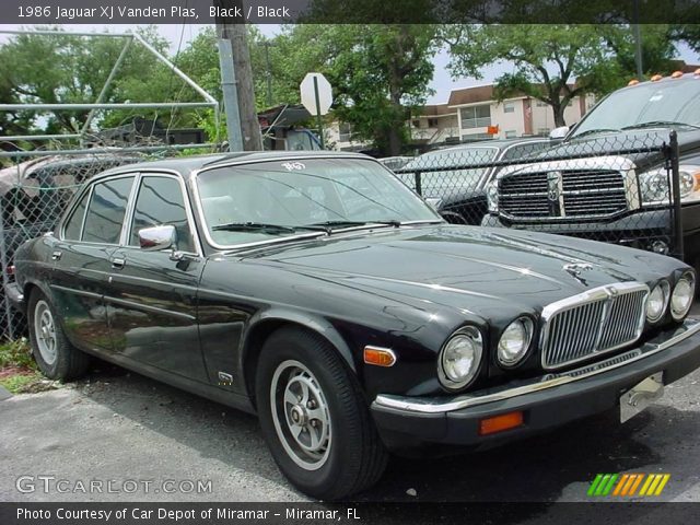 1986 Jaguar XJ Vanden Plas in Black