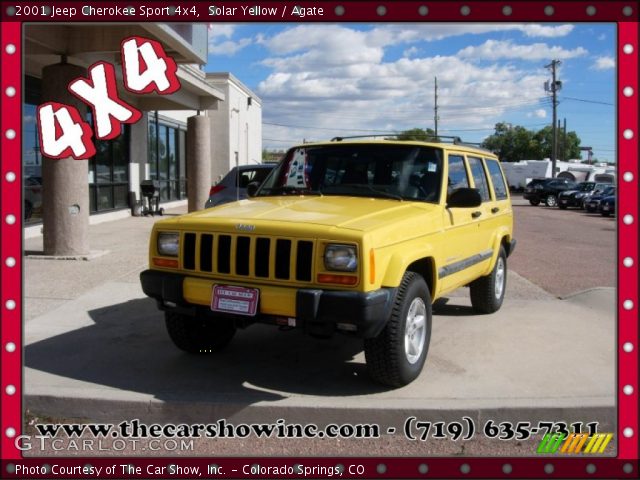 2001 Jeep Cherokee Sport 4x4 in Solar Yellow