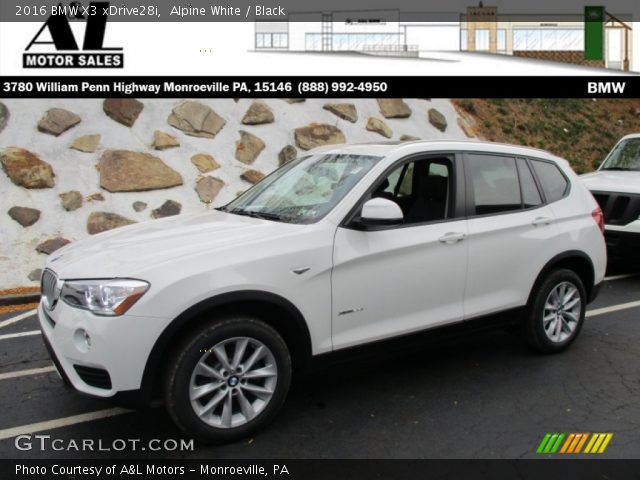 2016 BMW X3 xDrive28i in Alpine White