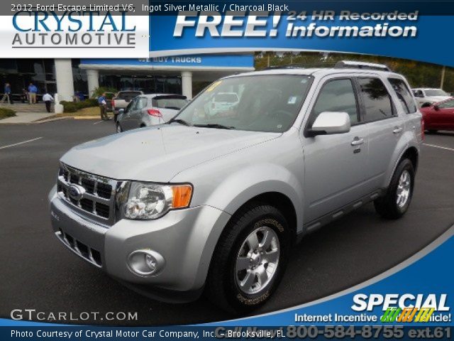 2012 Ford Escape Limited V6 in Ingot Silver Metallic
