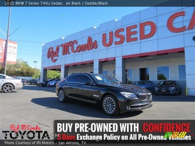 2012 BMW 7 Series 740Li Sedan in Jet Black