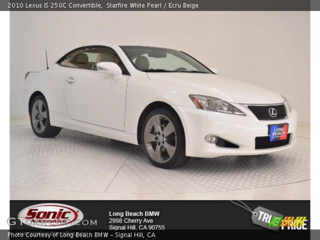 2010 Lexus IS 250C Convertible in Starfire White Pearl