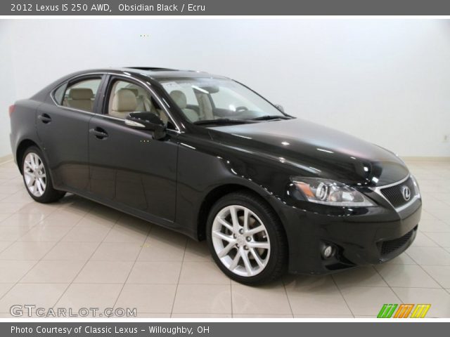 2012 Lexus IS 250 AWD in Obsidian Black