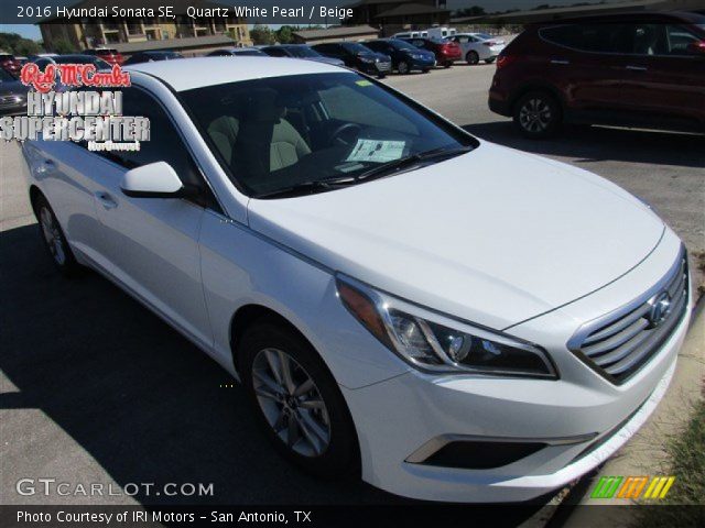 2016 Hyundai Sonata SE in Quartz White Pearl