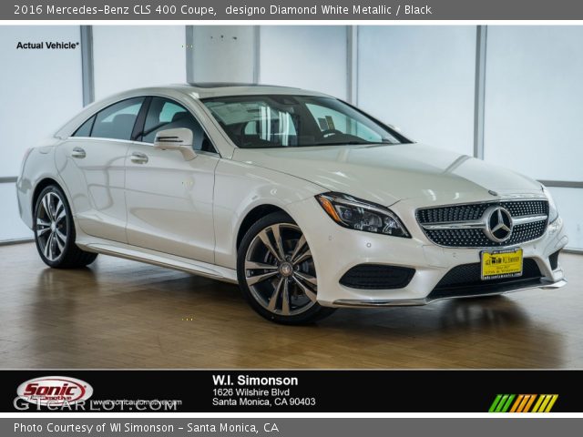 2016 Mercedes-Benz CLS 400 Coupe in designo Diamond White Metallic