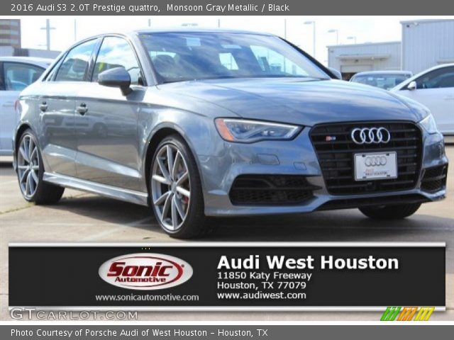 2016 Audi S3 2.0T Prestige quattro in Monsoon Gray Metallic