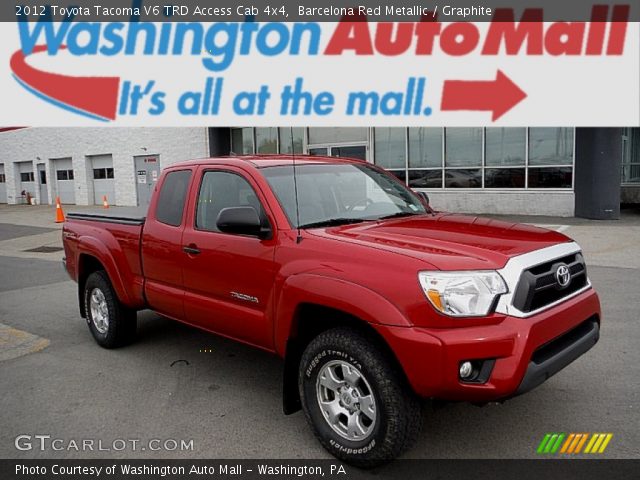 2012 Toyota Tacoma V6 TRD Access Cab 4x4 in Barcelona Red Metallic