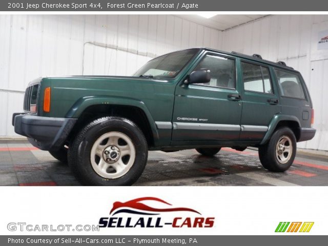 2001 Jeep Cherokee Sport 4x4 in Forest Green Pearlcoat