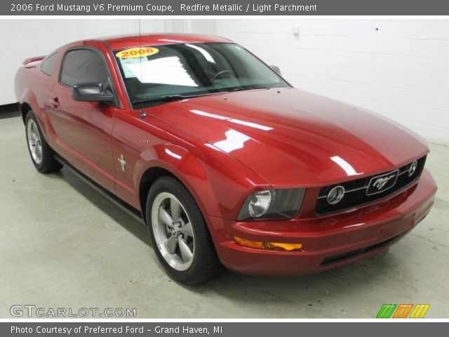 2006 Ford Mustang V6 Premium Coupe in Redfire Metallic