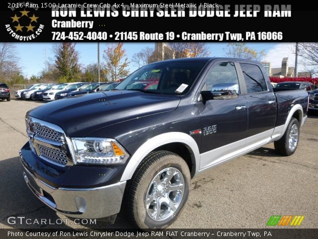 2016 Ram 1500 Laramie Crew Cab 4x4 in Maximum Steel Metallic