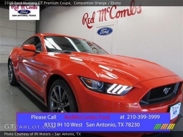 2016 Ford Mustang GT Premium Coupe in Competition Orange