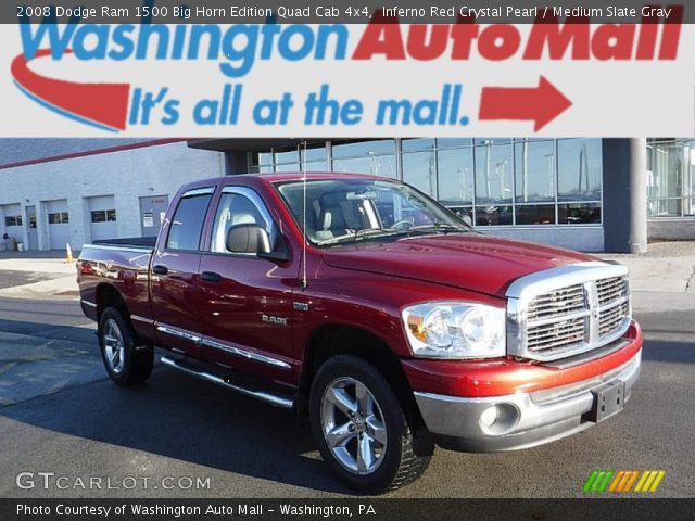 2008 Dodge Ram 1500 Big Horn Edition Quad Cab 4x4 in Inferno Red Crystal Pearl