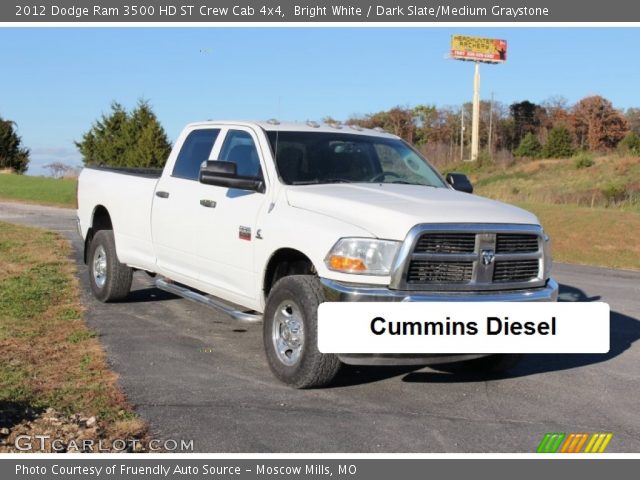2012 Dodge Ram 3500 HD ST Crew Cab 4x4 in Bright White