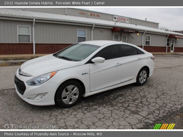 2012 Hyundai Sonata Hybrid in Porcelain White Pearl