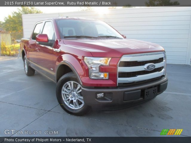 2015 Ford F150 Lariat SuperCrew in Ruby Red Metallic