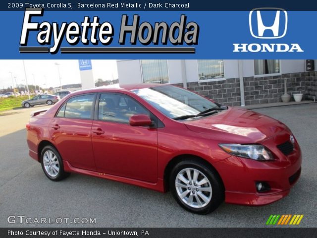 2009 Toyota Corolla S in Barcelona Red Metallic