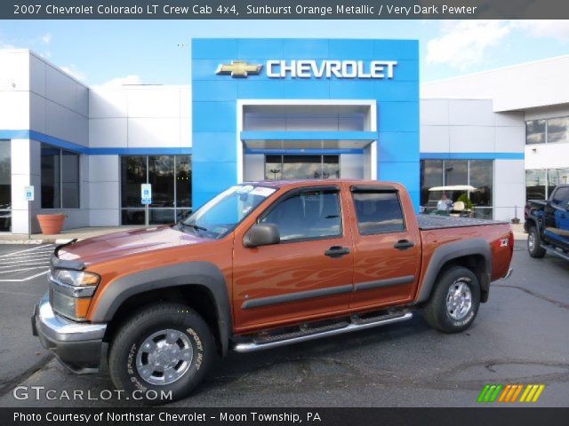 2007 Chevrolet Colorado LT Crew Cab 4x4 in Sunburst Orange Metallic
