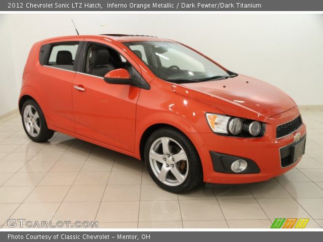 2012 Chevrolet Sonic LTZ Hatch in Inferno Orange Metallic