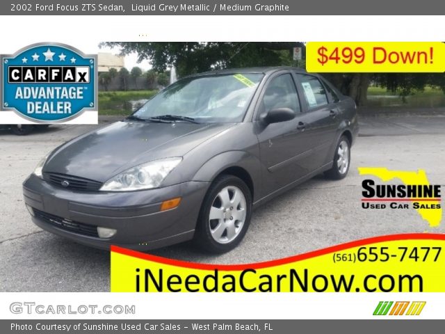 2002 Ford Focus ZTS Sedan in Liquid Grey Metallic