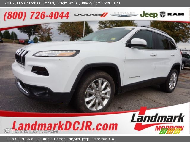 2016 Jeep Cherokee Limited in Bright White