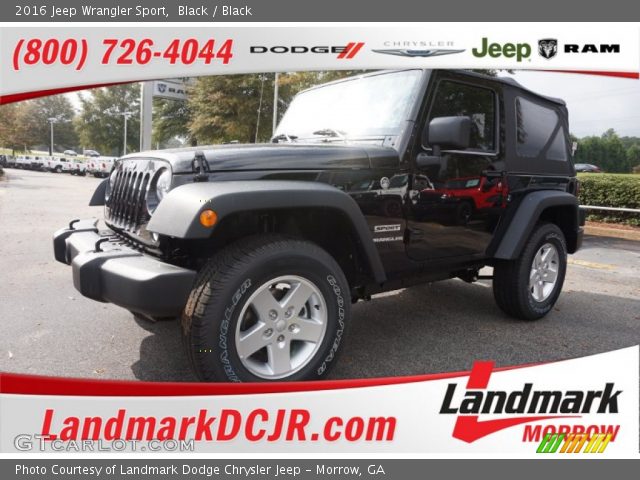 2016 Jeep Wrangler Sport in Black