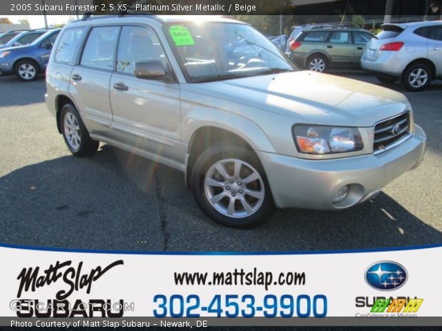 2005 Subaru Forester 2.5 XS in Platinum Silver Metallic