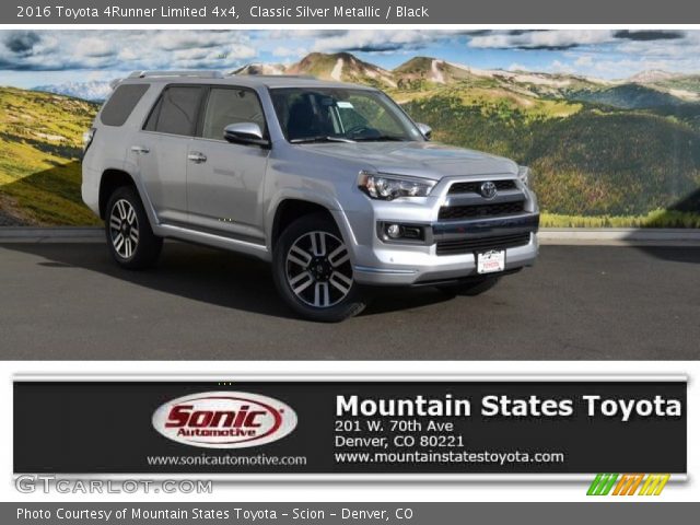 2016 Toyota 4Runner Limited 4x4 in Classic Silver Metallic