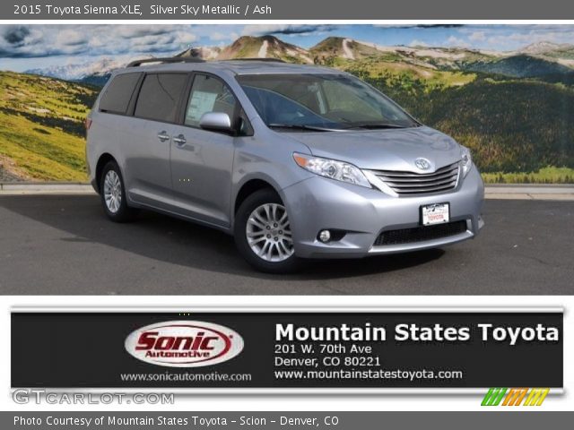 2015 Toyota Sienna XLE in Silver Sky Metallic