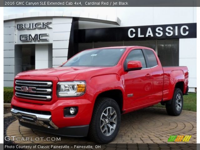 2016 GMC Canyon SLE Extended Cab 4x4 in Cardinal Red