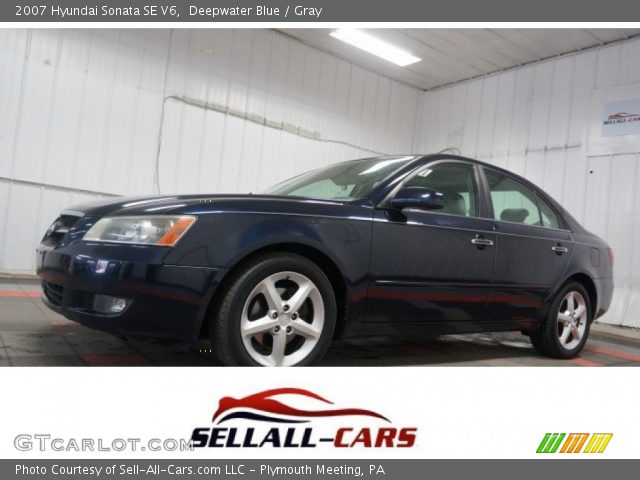 2007 Hyundai Sonata SE V6 in Deepwater Blue