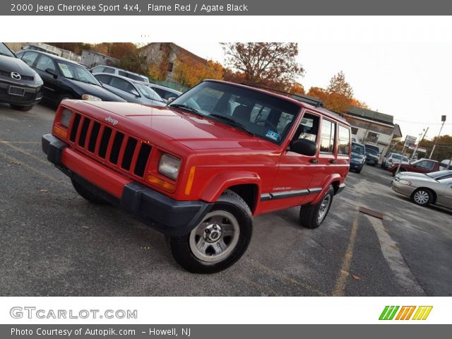 2000 Jeep Cherokee Sport 4x4 in Flame Red