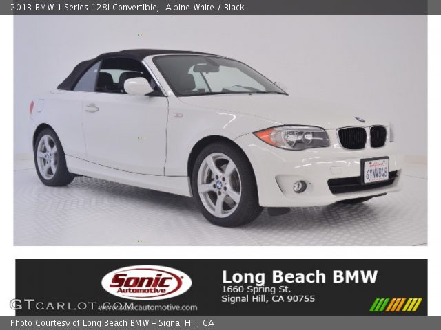 2013 BMW 1 Series 128i Convertible in Alpine White