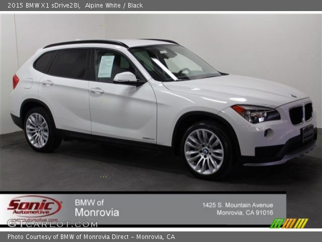 2015 BMW X1 sDrive28i in Alpine White