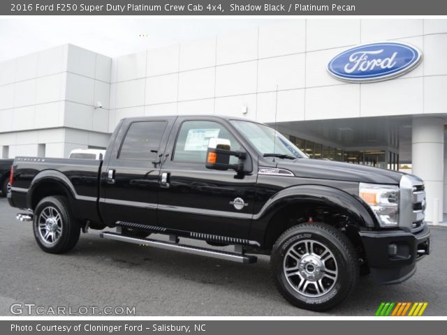 2016 Ford F250 Super Duty Platinum Crew Cab 4x4 in Shadow Black