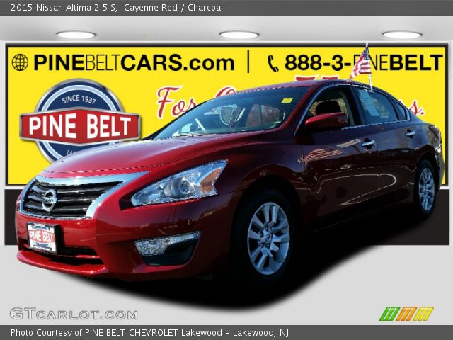 2015 Nissan Altima 2.5 S in Cayenne Red