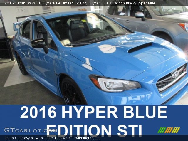 2016 Subaru WRX STI HyperBlue Limited Edition in Hyper Blue