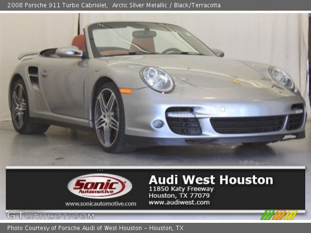 2008 Porsche 911 Turbo Cabriolet in Arctic Silver Metallic