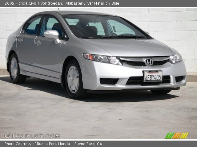 2009 Honda Civic Hybrid Sedan in Alabaster Silver Metallic