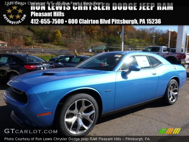 2016 Dodge Challenger R/T in B5 Blue Pearl
