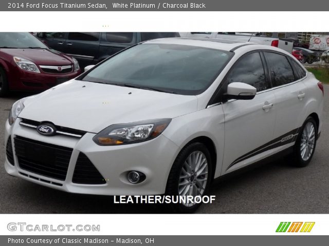 2014 Ford Focus Titanium Sedan in White Platinum